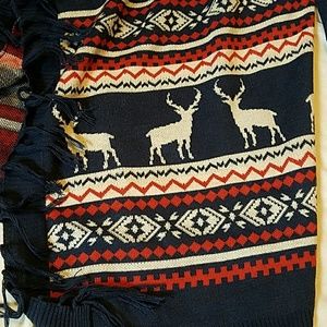 Deer/Aztec print cardigan